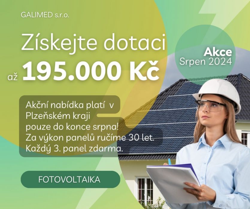 Akce: Každý 3. panel zdarma a garance dotace až 195.000 Kč pro Plzeňský kraj